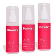 🌸 duradry body deodorant spray 2.4 fl oz (70ml) - aluminum-free formula. naturally prevent and eliminate body odor. unscented (pack of 3) logo