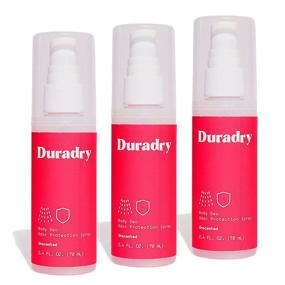 img 4 attached to 🌸 DURADRY Body Deodorant Spray 2.4 FL OZ (70mL) - Aluminum-Free Formula. Naturally Prevent and Eliminate Body Odor. Unscented (Pack of 3)