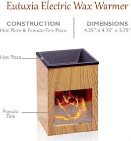 img 2 attached to 🕯️ Eutuxia Wax-Warmer: The Ideal Electric Candle Wax Burner Melter for Home Office Bedroom Living Room - A Perfect Gift & Décor Accent for Fireplace Design