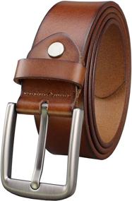 img 4 attached to Bullko Genuine Leather Classic 34 36Inch Men's Accessories