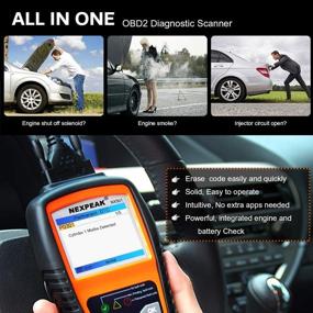 img 1 attached to 🚗 NEXPEAK NX501: Advanced OBD2 Scanner and Car Diagnostic Scan Tool for All OBDII Vehicles After 1996