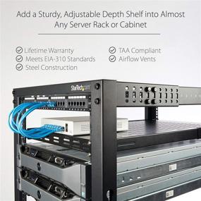 img 1 attached to StarTech Com Server Rack Shelf Adjustable