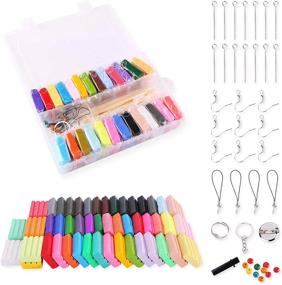 img 4 attached to 🎨 26 Colors Oven Bake Polymer Clay Starter Kit for DIY Crafts, 0.7 oz/Piece, with Sculpting Tools, Baking Modeling Clay, and Storage Box