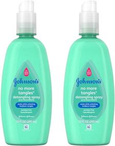img 4 attached to 💆 Johnson's No More Tangles Spray Detangler (Pack of 2) - 10 Ounce, Tangle-Free Hair Care Solution