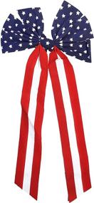 img 2 attached to Black Duck Brand American Flag Patriotic Bows - 🎉 Large 11.5 x 26-inches, Assorted Designs, 8-Pack: Perfect Decoration for Celebrations