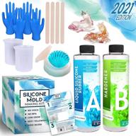 🎨 alloytop epoxy 20oz resin silicone mold making kit - comprehensive beginner silicone resin supplies bundle for arts and crafts, includes instructions, tools, transparent art resin gift - resina epoxica logo