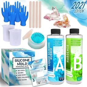 img 4 attached to 🎨 AlloyTop Epoxy 20oz Resin Silicone Mold Making Kit - Comprehensive Beginner Silicone Resin Supplies Bundle for Arts and Crafts, Includes Instructions, Tools, Transparent Art Resin Gift - Resina Epoxica