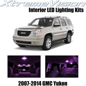 img 4 attached to XtremeVision внутренняя светодиодная подсветка для GMC Yukon 2007–2014 (12 шт.) Инструмент для установки розового комплекта внутренней светодиодной подсветки