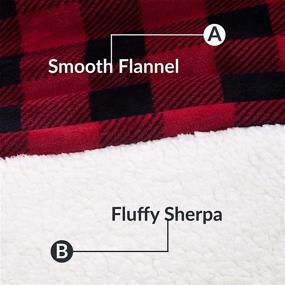 img 3 attached to Wearable Blanket Hoodie - Red-Black Flannel Sweatshirt for Adults (One Size Fits All) - Featured on Shark Tank