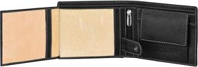 img 1 attached to Giovanny Genuine Leather Wallet, BLKBCKP01, Black