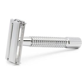 img 4 attached to 🪒 WEISHI 9306F Safety Razor and Portable Travel Case with 5 Blades