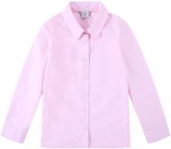 👚 oxford sleeve girls' clothing tops, tees, and blouses by bienzoe school uniforms logo