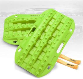 img 4 attached to 🚜 BUNKER INDUST Off-Road Traction Boards: The Ultimate 4x4 Jeep Tire Traction Tool for Mud, Sand, and Snow - 2 Pcs Recovery Tracks Traction Mat - High-Performance Green Traction Ladder