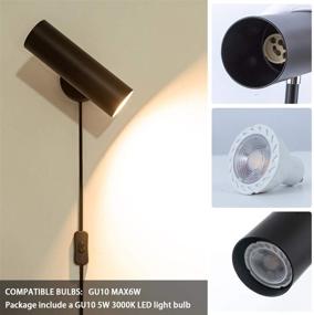 img 3 attached to Modern Plug In Wall Sconce Lighting & Ceiling Fans