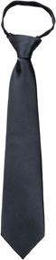 img 2 attached to B U ZIP ADF 32 Green Years Solid Zipper Boys' Accessories : Neckties