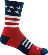 🧦 durable captain stripe micro crew lightweight socks with cushioning - men's logo