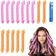 revolutionize your hairstyling with abaseir 20pcs magic no heat hair curlers for medium or long hair - get stunningly spiral curls effortlessly! logo