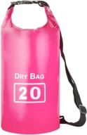 innvo dry bag 20l - waterproof backpack for outdoor activities travel, roll top rucksack for camping, fishing, hiking, kayaking, boating & water sports, two shoulder strap, magenta логотип