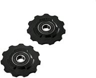 🚴 high-quality tacx jockey wheels with stainless steel bearings for 7/8 speed shimano and 8/9/10 speed campag logo