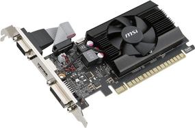 img 2 attached to 💻 MSI Gaming GeForce GT 710 2GB GDRR3 64-bit HDCP Support DirectX 12 OpenGL 4.5 Single Fan Low Profile Graphics Card (GT 710 2GD3 LP): Enhance Your Gaming Experience with this Powerful Graphics Card