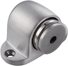 img 1 attached to Hapsun Magnetic Door Stop Catch with Stainless Steel Brushed Finish - Floor Mount Door Stopper