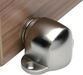 img 2 attached to Hapsun Magnetic Door Stop Catch with Stainless Steel Brushed Finish - Floor Mount Door Stopper