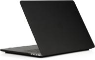 🖥️ ruban case: black plastic hard shell cover for macbook pro 13 inch 2020-2016 a2289 a2251 a2159 a1989 a1706 a1708, with/without touch bar logo