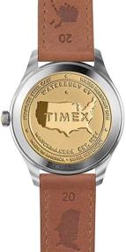 img 1 attached to Timex American Documents Leather Silver