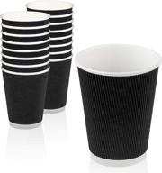pack disposable hot cups insulated household supplies and paper & plastic logo