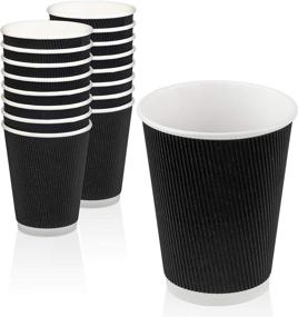 img 4 attached to Pack Disposable Hot Cups Insulated Household Supplies and Paper & Plastic