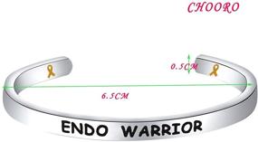 img 3 attached to Браслет-воин эндометриоза - Чудесный жёлтый браслет с ленточкой, украшение для осведомления о эндо и поддержка в подарок