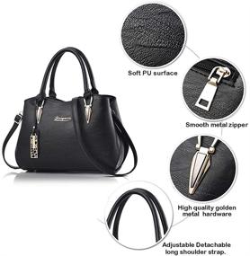 img 2 attached to Handbags Designer Shoulder Multiple Internal Women's Handbags & Wallets