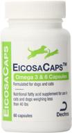 🐟 dechra eicosacaps fish oil nutritional supplements - 60 capsules for dogs and cats up to 40 pounds logo