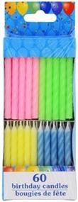 img 1 attached to 🎂 Vibrant Assorted Spiral and Pastel Birthday Candles Set of 120