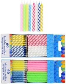 img 2 attached to 🎂 Vibrant Assorted Spiral and Pastel Birthday Candles Set of 120