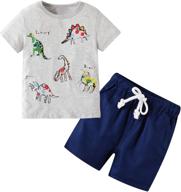 🦕 dinosaur boys' clothing sets - deachala toddler clothes for boys logo