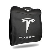 🗑️ farmogo waterproof trash bin with led light for tesla model 3 and model y - back seat hanging organizer with magnet switch logo