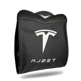 img 4 attached to 🗑️ Farmogo Waterproof Trash Bin with LED Light for Tesla Model 3 and Model Y - Back Seat Hanging Organizer with Magnet Switch