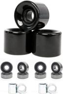 freedare 58mm skateboard wheels 82a + abec-7 bearing steel and spacers cruiser wheels - pack of 4: superior performance for smooth riding experience logo