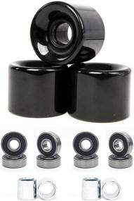 img 4 attached to FREEDARE 58mm Skateboard Wheels 82a + ABEC-7 Bearing Steel and Spacers Cruiser Wheels - Pack of 4: Superior Performance for Smooth Riding Experience