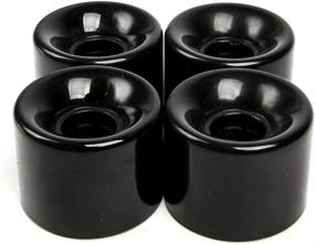 img 1 attached to FREEDARE 58mm Skateboard Wheels 82a + ABEC-7 Bearing Steel and Spacers Cruiser Wheels - Pack of 4: Superior Performance for Smooth Riding Experience