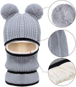 img 3 attached to Зимняя теплая повязка на ушки для девочек: шарф идеальный для холодной погоды и дополнительного тепла.
