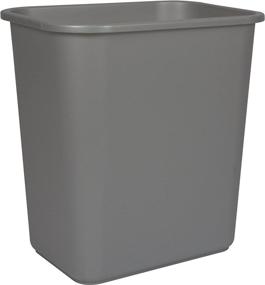 img 2 attached to Storex Gray Medium Waste Basket - Case of 6 (15 x 10.5 x 15 Inches, STX00711U06C)