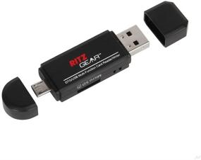 img 2 attached to 📱 Convenient 3-Pack Ritz Gear OTG USB/Micro USB Card Reader/Writer for PC, Tablet, and Smartphones