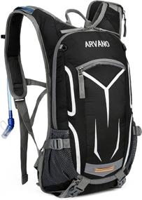 img 4 attached to 🚵 Arvano Cycling Backpack: Mountain Biking Hydration Pack with Water Bladder - Ideal for Hiking, Skiing, and MTB