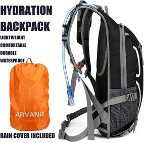 img 3 attached to 🚵 Arvano Cycling Backpack: Mountain Biking Hydration Pack with Water Bladder - Ideal for Hiking, Skiing, and MTB