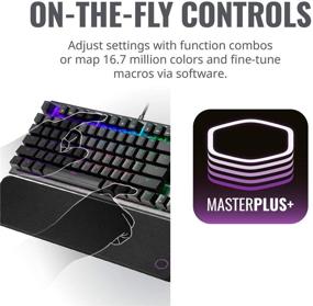 img 3 attached to Cooler Master CK530 V2 TKL Gaming Mechanical Keyboard Brown Switch RGB Backlighting On-The-Fly Controls Aluminum Top Plate