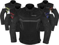 🏍️ alpha cycle gear motorcycle all season jacket - black, x-large: ultimate protection and style logo