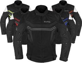 img 4 attached to 🏍️ Alpha Cycle Gear Motorcycle All Season Jacket - Black, X-Large: Ultimate Protection and Style