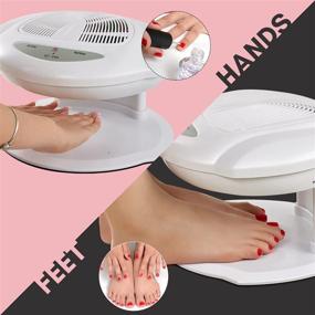 img 1 attached to Makartt C-02: Dual-Purpose Air Nail Dryer for Hands and Feet – 400W Blow Dryer with Sensor, Warm & Cool Breeze, Salon-Quality Results, Eye/Hand/Foot Safe